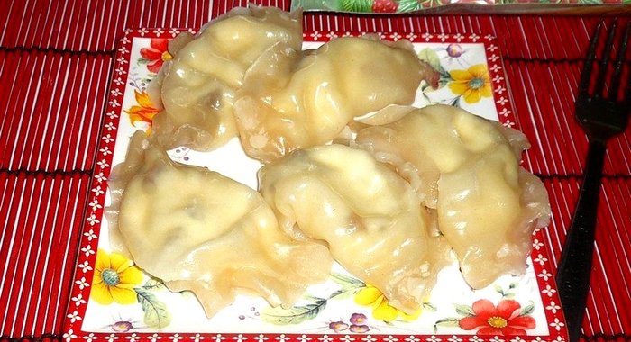 Вареники на пару