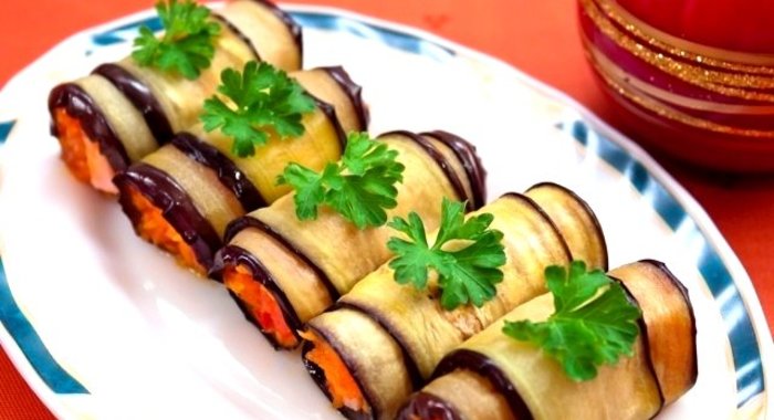 Канапе из баклажанов