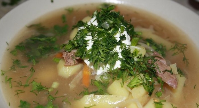 Суточные щи на квашеной капусте