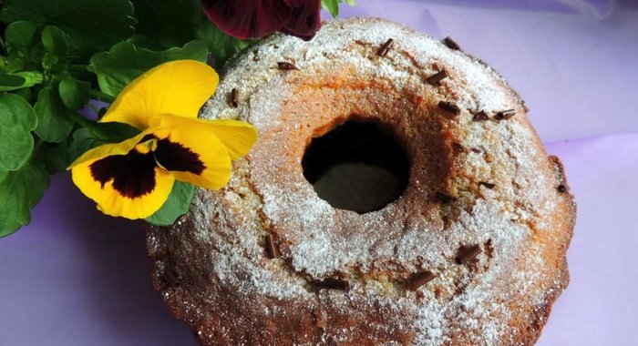 Кекс с йогуртом и какао