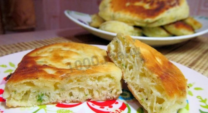 Пирожки на сыворотке жареные без дрожжей