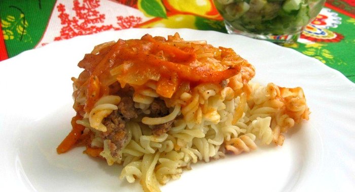 Макаронная запеканка из духовки
