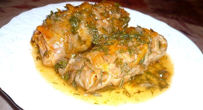 Голубцы с чечевицей