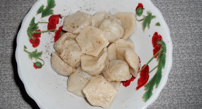 Пельмени с картошкой по-кубански
