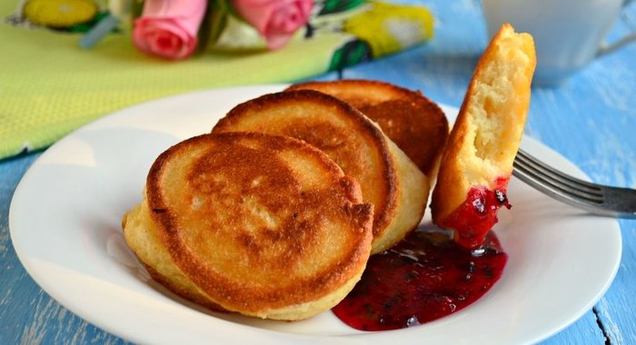 Пышные оладьи на манной крупе