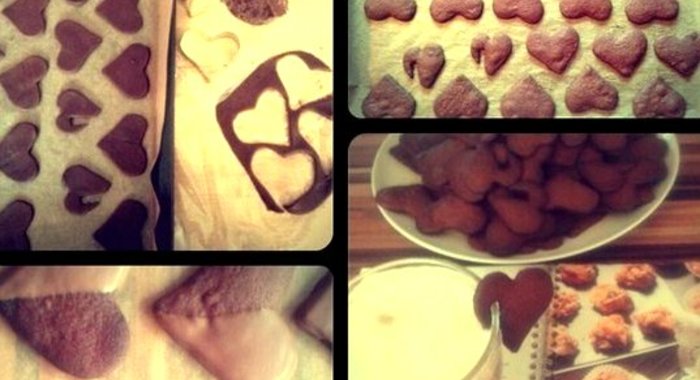 Шоколадное печенье в глазури