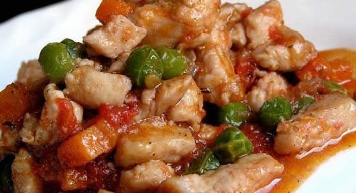 Рагу из индейки с овощами