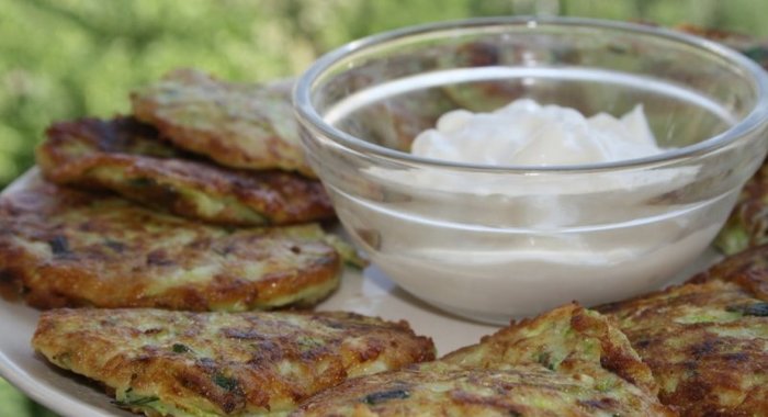 Кабачковые оладьи