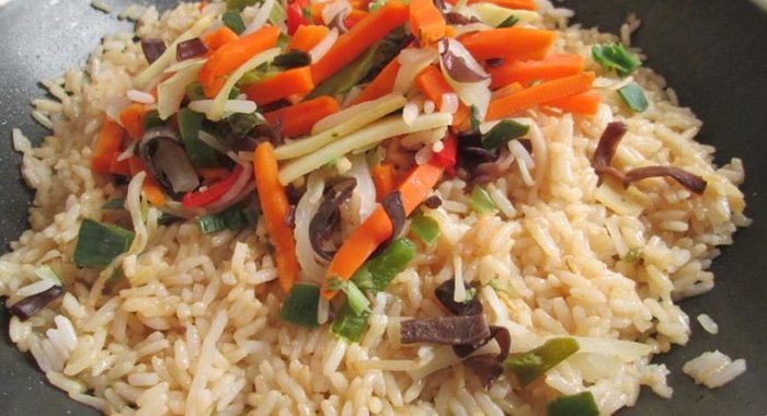Овощи с рисом