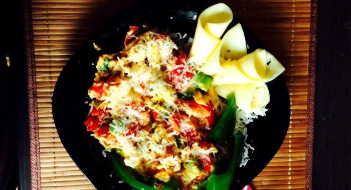 Испанский омлет с зеленым перцем