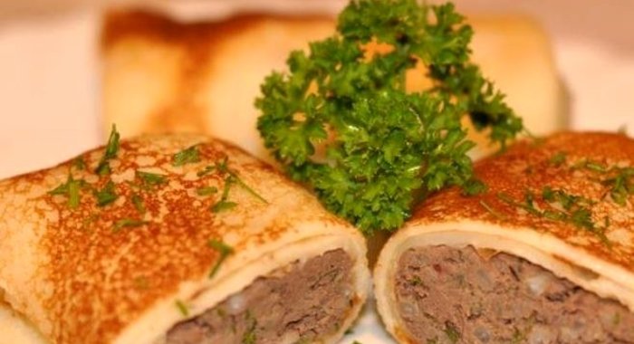 Начинка для блинчиков из печени