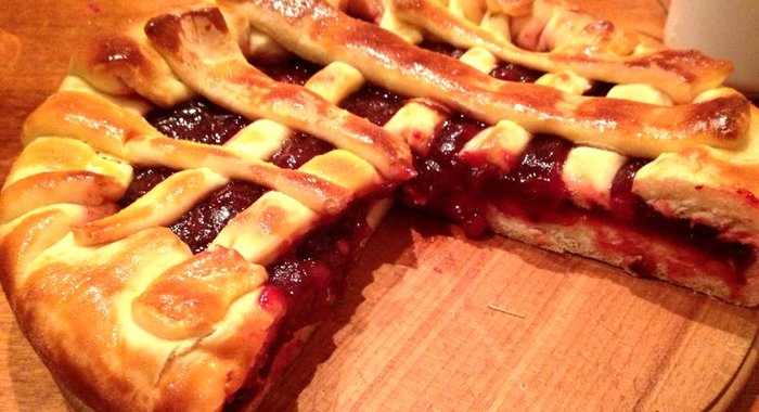 Клюквенный пирог