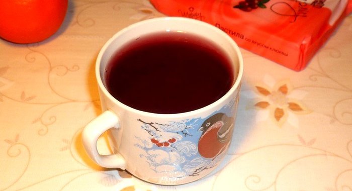 Компот из вишни и клементинов