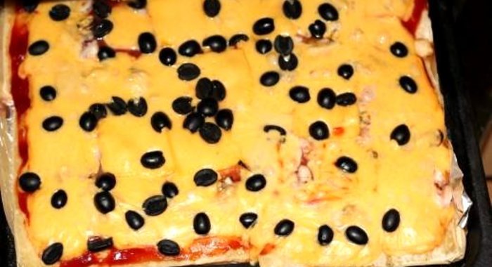 Пицца с морепродуктами