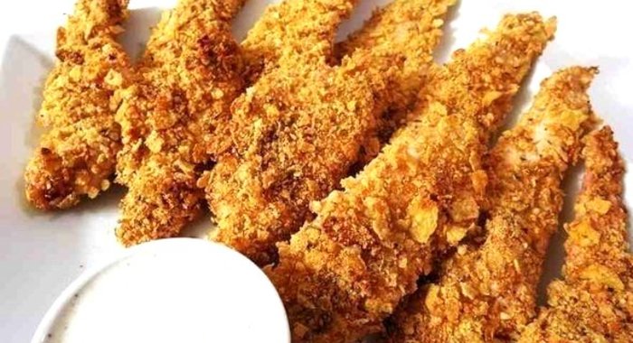 Куриная грудка в овсянке