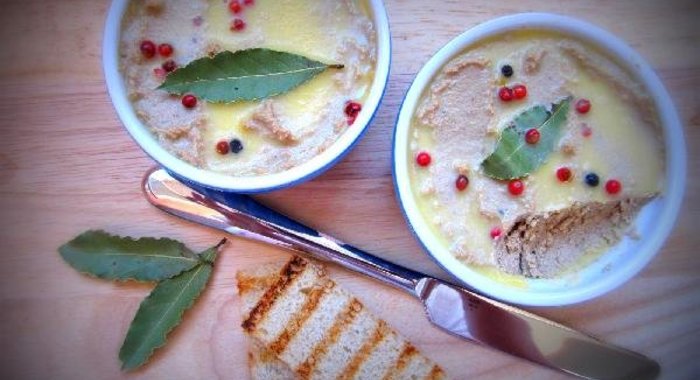 Запечённый утиный паштет