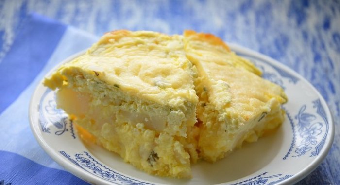 Картофельная запеканка с творогом
