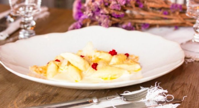 Ленивые вареники с кремом Наполеон