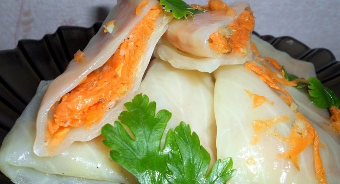 Овощные голубцы маринованные