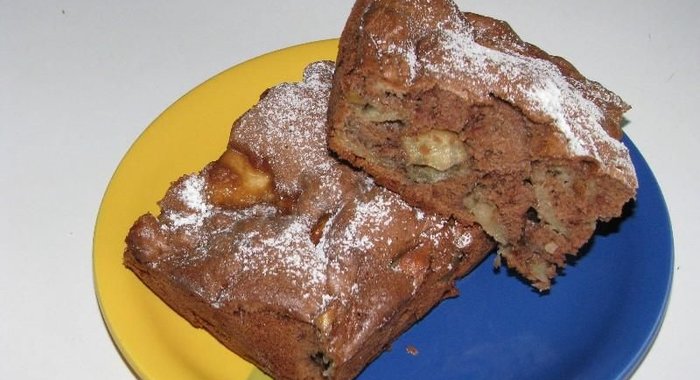 Шарлотка шоколадная