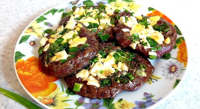 Печёночные оладьи с припёком