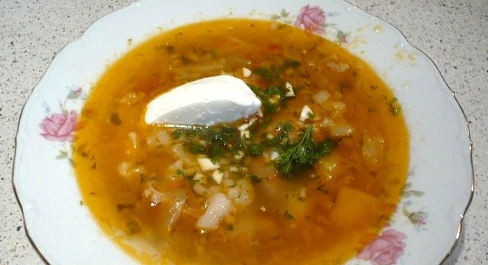 Щи с головизной