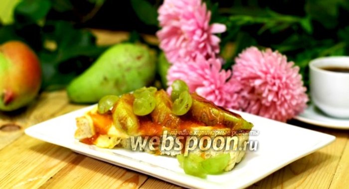 Тосты с карамелизированной грушей и карамелью