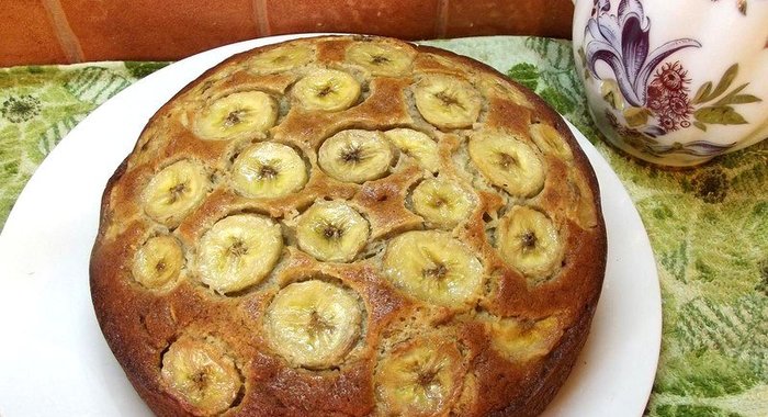 Банановый кекс праздничный