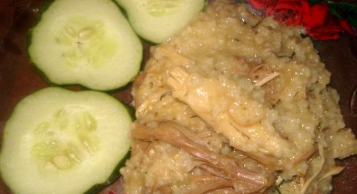 Ячневая каша с мясом