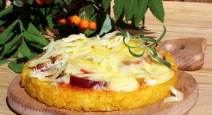 Пицца на поленте