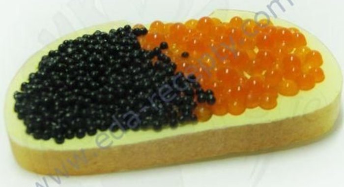 Королевский бутерброд с икрой