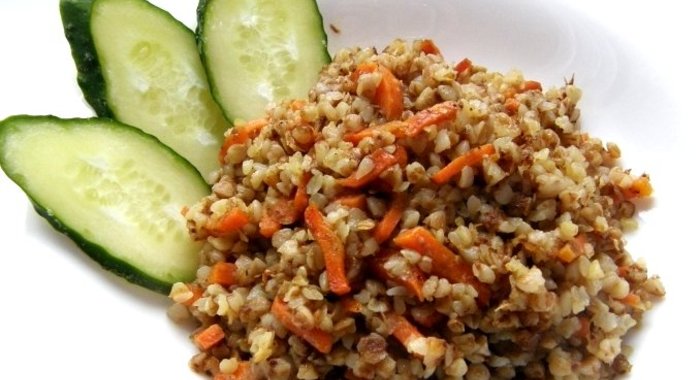 Гречневая каша с морковью