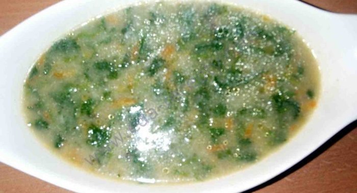 Суп-пюре из молодой крапивы