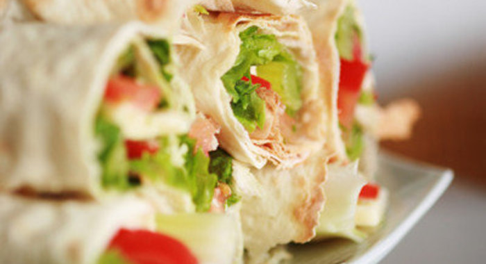 Роллы из овощей в лаваше