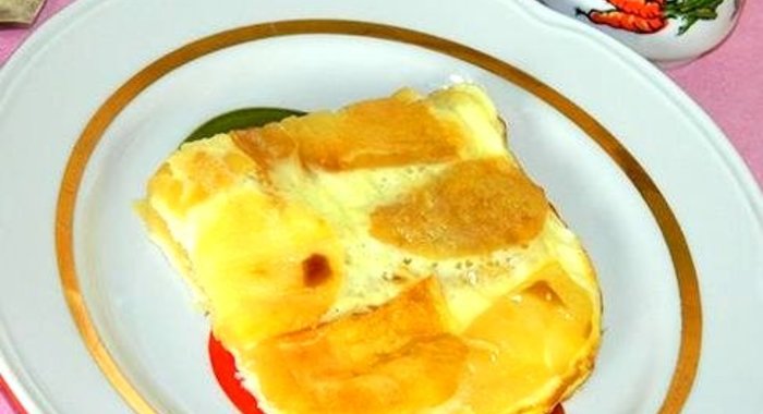 Яичница с яблоками