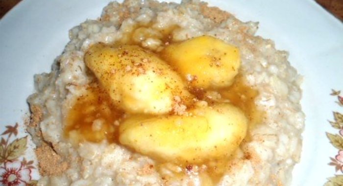 Овсяная каша с бананом