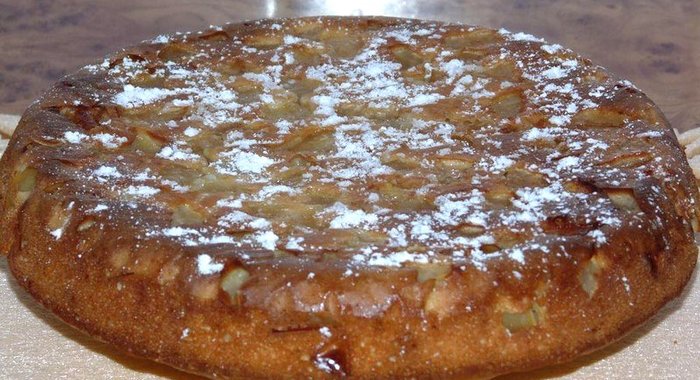 Яблочный пирог на сметанном тесте