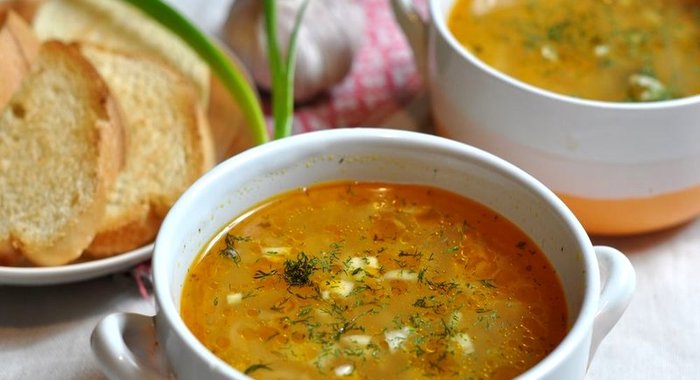 Постные щи с грибами