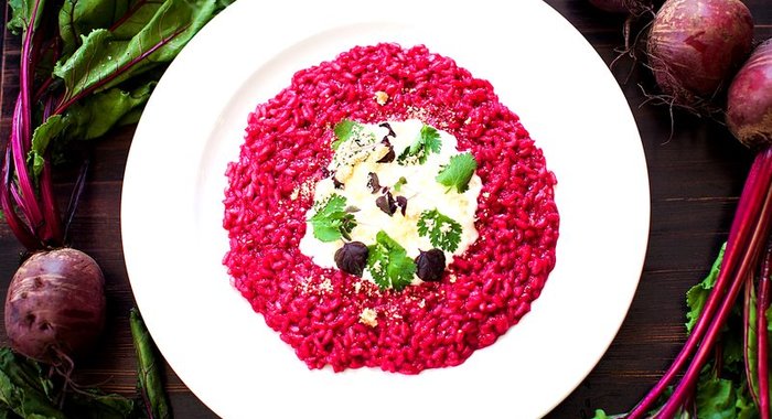 Ризотто со свеклой