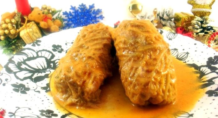 Голубцы из савойской капусты и свинины