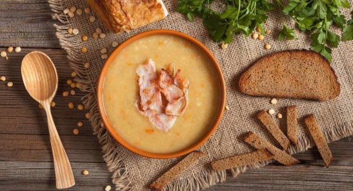 Гороховый суп с ветчиной