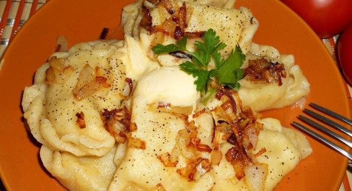 Вареники с картофелем на сыворотке и кукурузной муке