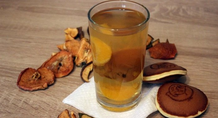 Компот из сухофруктов с мандаринами