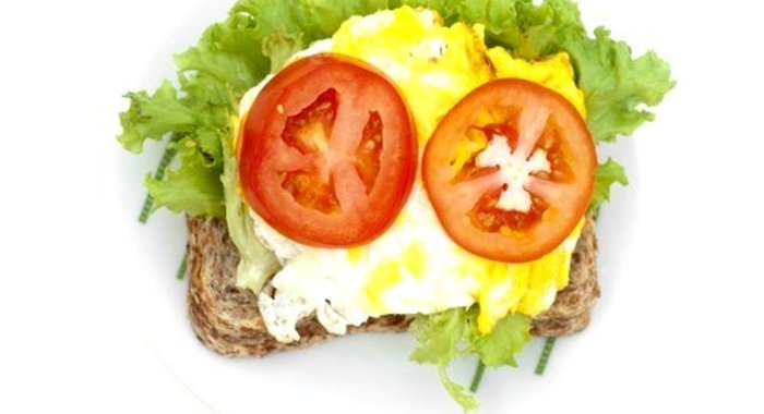 Хлебцы с омлетом