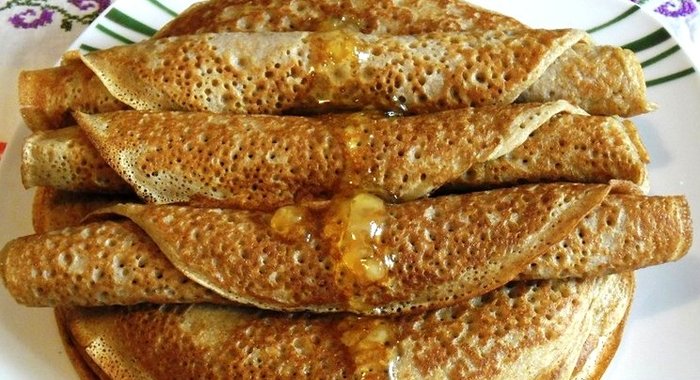 Блины из ржаной муки без дрожжей