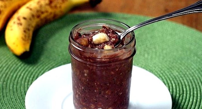 Ленивая овсянка на воде