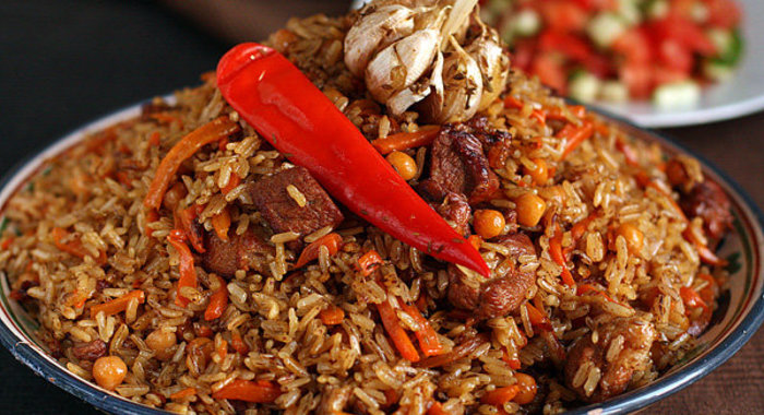 Плов из баранины с нутом