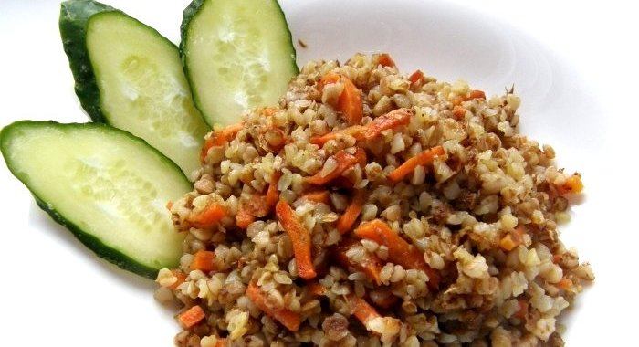 Гречка с морковью