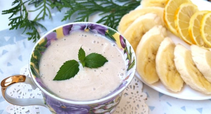 Банановый мусс со сливками