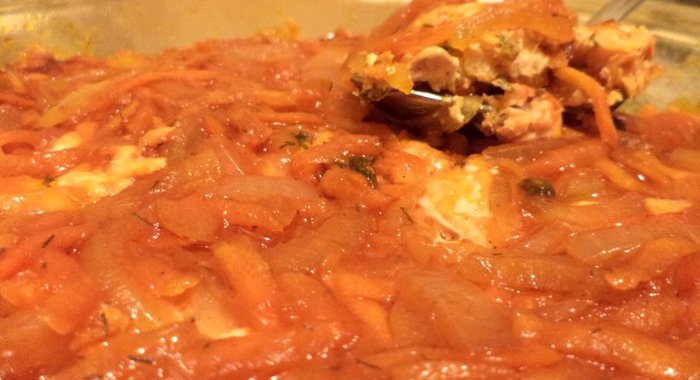 Рыбка под маринадом в микроволновой печи